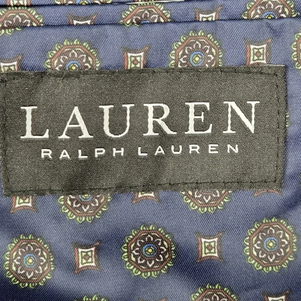 Lauren Ralph Lauren Men Blazer 44R Black Corduroy Sport Coat Button‎ Suede Elbow